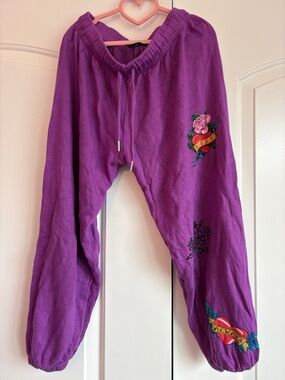 Kids Purple Matching Set Sweatpants - Unbranded